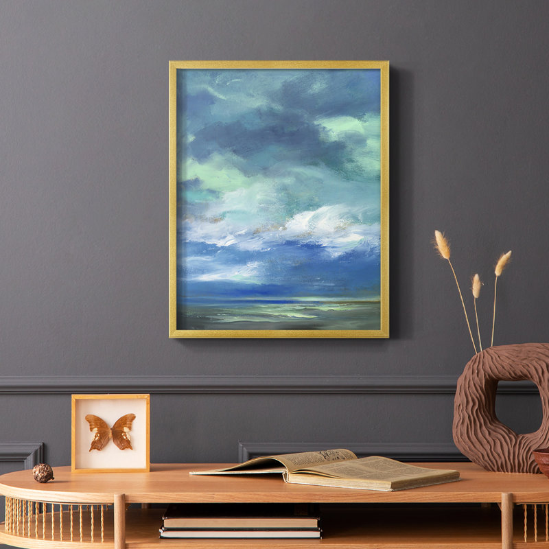 «Island Morning», reproduction encadrée - bois massif, H 10 po x l 8 po