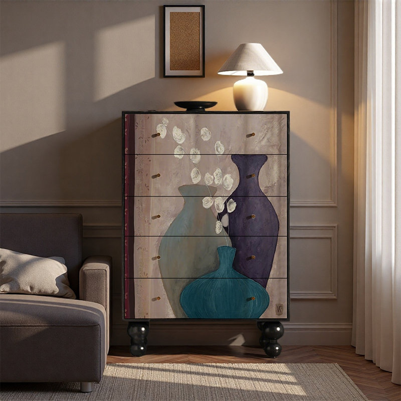 Sturdy Solid Pine Decorative Cabinet