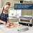 Culinary Chef Indoor Pizza Oven, Temperature Control, Bonus Artisanal Cutter, Removable Stone, SS