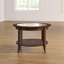 Table basse ronde en bois massif Wilfrid