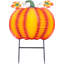 Piquet de jardin d'Halloween citrouille