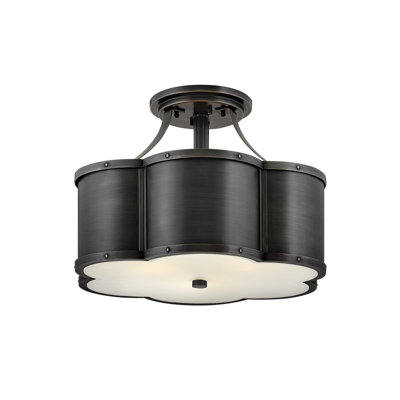 Plafonnier semi-encastré 3 lumières 18 po Chance