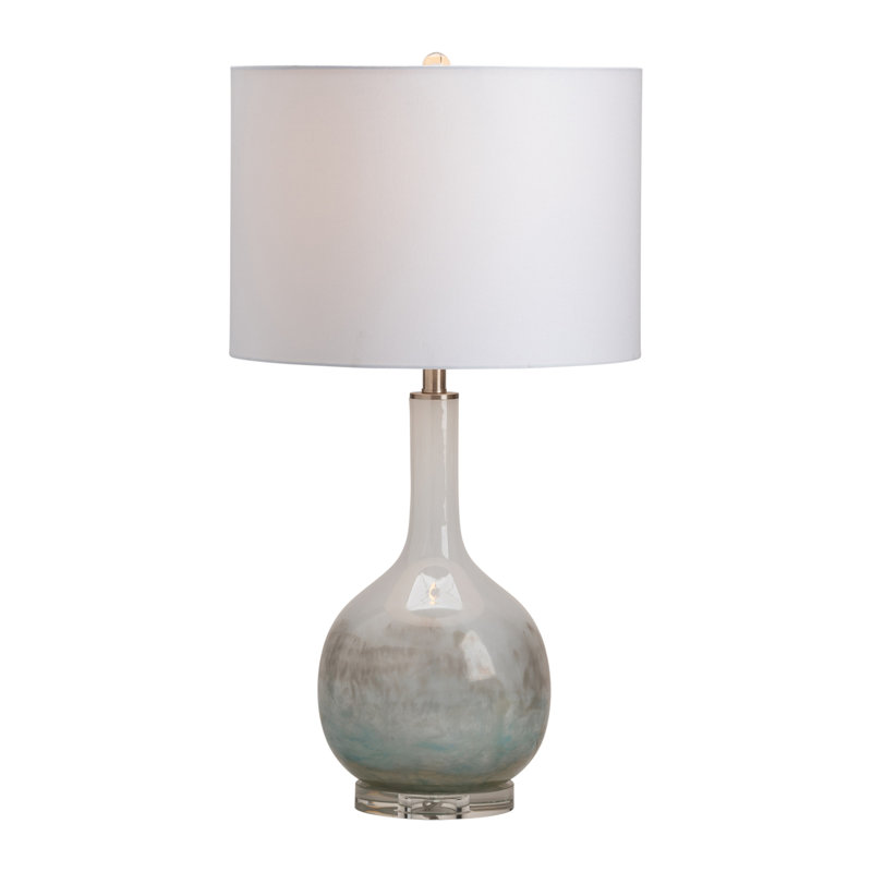 Lampe de table en verre