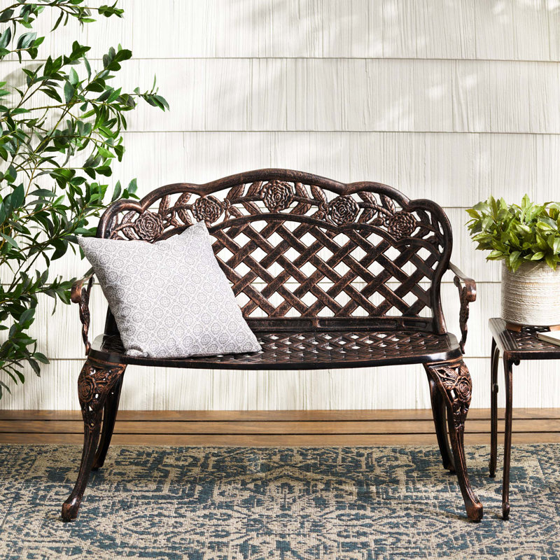 Banc de patio en aluminium