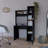 Carson Computer Desk With Hutch, Single Door Cabinet, Expansive Work Surface And 3-Tier Storage Shelves-1553542171-1553542172