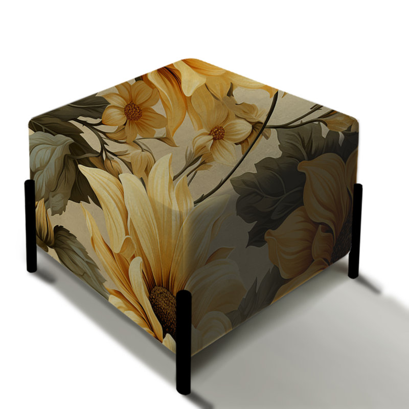 Giller - Repose-pieds carré floral