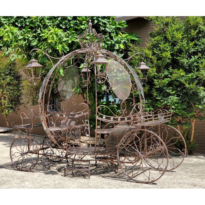 Grand chariot cendrillon rond luciana, Bronze