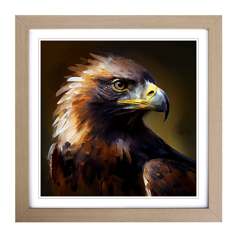 Single Picture Frame Print on Wood, Oak