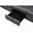 Dark Gray Polish Microfiber Sofa w/Drop Down Table