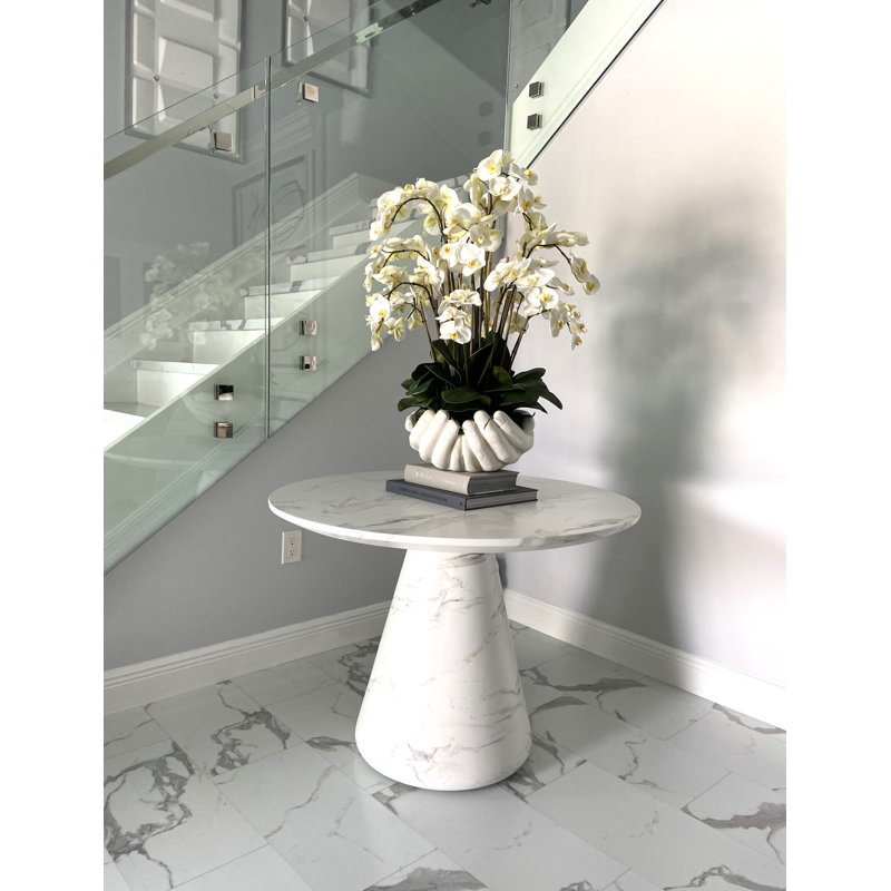 Orchid Floral Arrangement in Vase, White