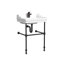 Cheviot Products Essex 24" Console Bathroom Sink with Overflow & Metal Base-1627047886-1740167212