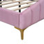 Lit plateforme en velours avec tissu épais Tavaries-1040751004