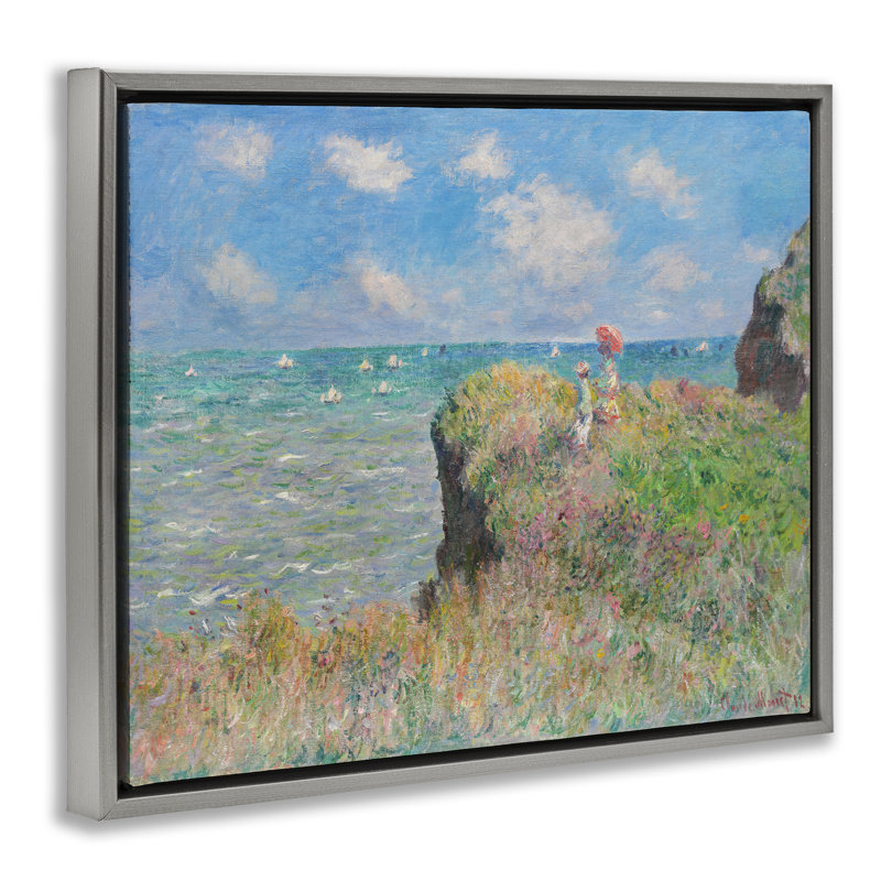 Art mural classique sur toile Floater par Mon1, H 17 po x l 21 po, Cadre flottant gris lustré