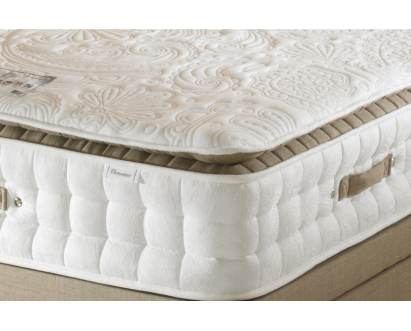 White Noise Pillow Top Pocket Sprung Mattress, Single (3')