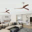 Ventilateur de plafond en bois massif de 52 pouces avec lumière, télécommande, moteur réversible silencieux, 6 vitesses, 3 couleurs pour une utilisation intérieure-2088819035