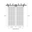 Portes coulissantes de grange coulissantes pour garde-robe | Ego 5000 | Ensemble de quincaillerie Modern Rails | Portes de garde-robe de chambre en bois massif-99700011-99700054