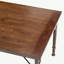 Table de salle à manger moderne, table de salle à manger rectangulaire en bois, table de cuisine, idéal pour la salle à manger de cuisine, pieds de table cappuccino