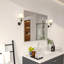 Miroir de salle de bain rectangulaire en métal 1,3 "avec cadre en verre trempé-512204406-512204407