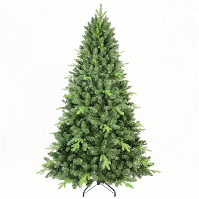 Arbre de Noël 4 pi avec 636 pointes PE + PVC - Branches articulées réalistes