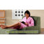 Chaise longue rembourrée 32,5 "avec repose-pieds-860862939