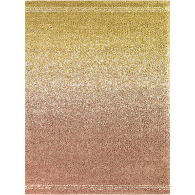 Norrisa Orange Gradient Shag Area Rug