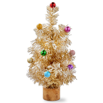Fa La Tree Decor Small Gold Plastic Christmas
