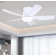41" Flush Mount Ceiling Fan With Light And Remote/app Control