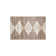 Tapis beige à rayures géométriques brunes