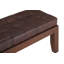 Adamson Genuine Leather Upholstered Bench