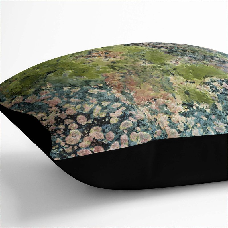 Square Throw Cushion, Black, 55cm H x 55cm W x 20cm D