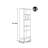 Solid wood style bookcase