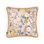 HOLLYHOCKS Cotton Linen Medium Fringed Cushion - Flax