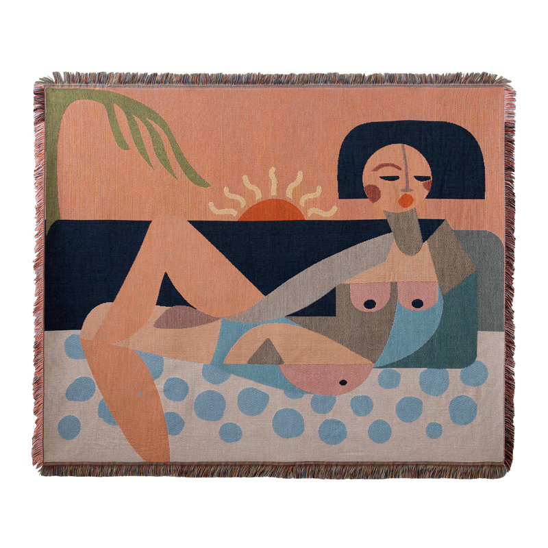Jeté tissé Nude Beach