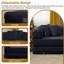Canapé-lit futon convertible 4 en 1 en velours côtelé, 78 pouces, avec 2 oreillers, aucun assemblage requis-1443662631-1490432184
