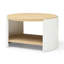 Table basse de salon 31 po - 2 meubles rustiques ronds en bois rustique avec tablette de rangement pour la maison