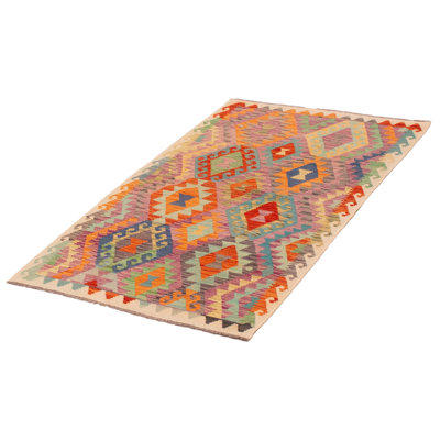 Tapis orange unique de 3 pi 10 po x 6 pi 1 po Wollstone