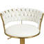 Tabourets de bar réglables en cuir PU de style moderne et chic pour la cuisine et la salle à manger