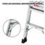 Plateforme de travail en aluminium échelle pliante portative ANSI capacité 225 lb 40 po