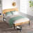 Graham Sleek Bed Frame with Solid Wood Headboard-21440702