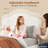 Twin Size Upholstered Platform Bed Frame – Lamb Velvet, Headboard, Plywood Slats, 800 lbs Support, No Box Spring Needed, White-839002757