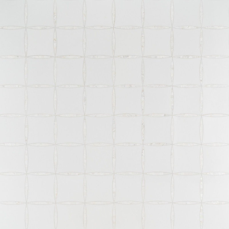 Maiden 12" x 12" Marble Mosaic Wall Tile, Pearls