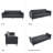 Hansfried 83.8'' Upholstered Convertible futon Sofa bed-192022324