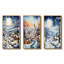 «Harmony Of Winter Village V», 3 pièces sur toile-253769060-253769065