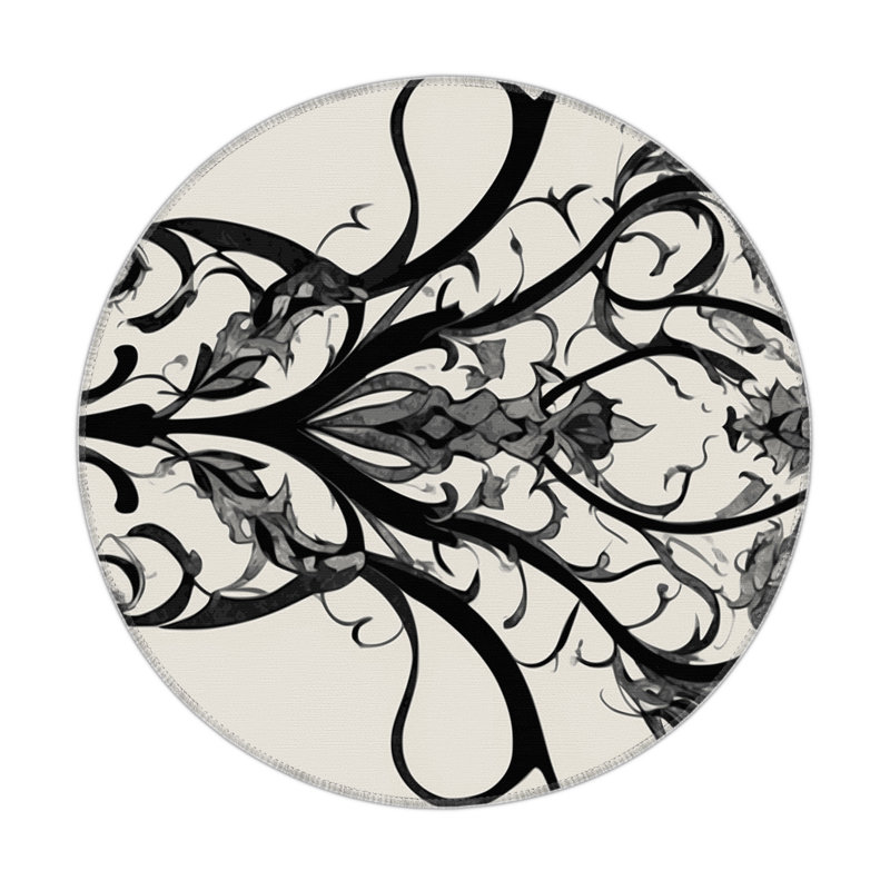 Gilded Nightshade Indoor And Outdoor Area Rug, Round 5'