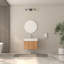 Meuble-lavabo mural de 24 po avec lavabo, armoire de salle de bain flottante murale avec contreplaqué intégré