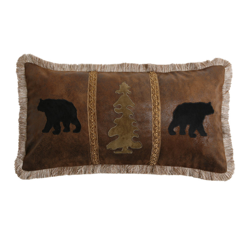 Bear/Tree/Bear Pillow