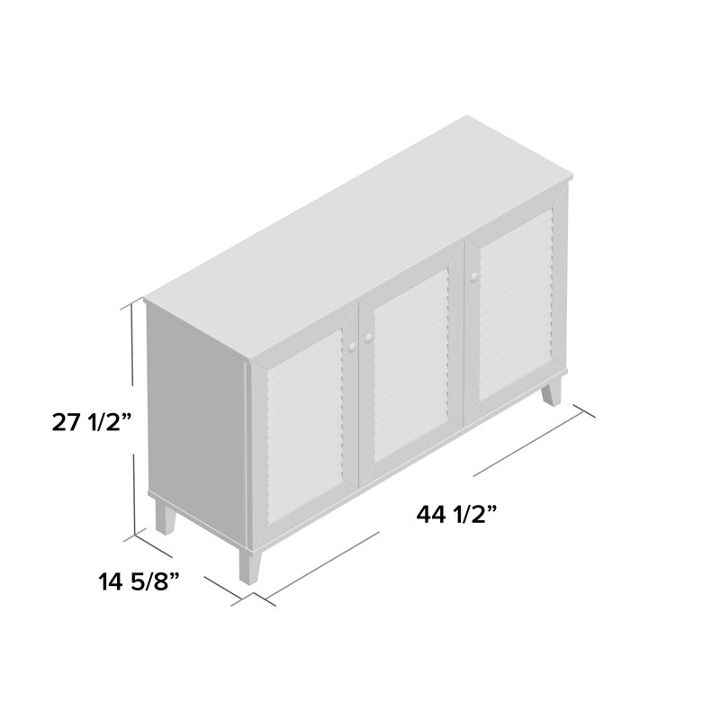 Aadje Warren 30 Pair Shoe Storage Cabinet