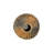 Raw Umber Vase, Ribbed