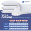 Ensemble de 2 oreillers en duvet pelucheux Continental Bedding-93101787