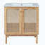 Meuble-lavabo de salle de bain avec lavabo en céramique